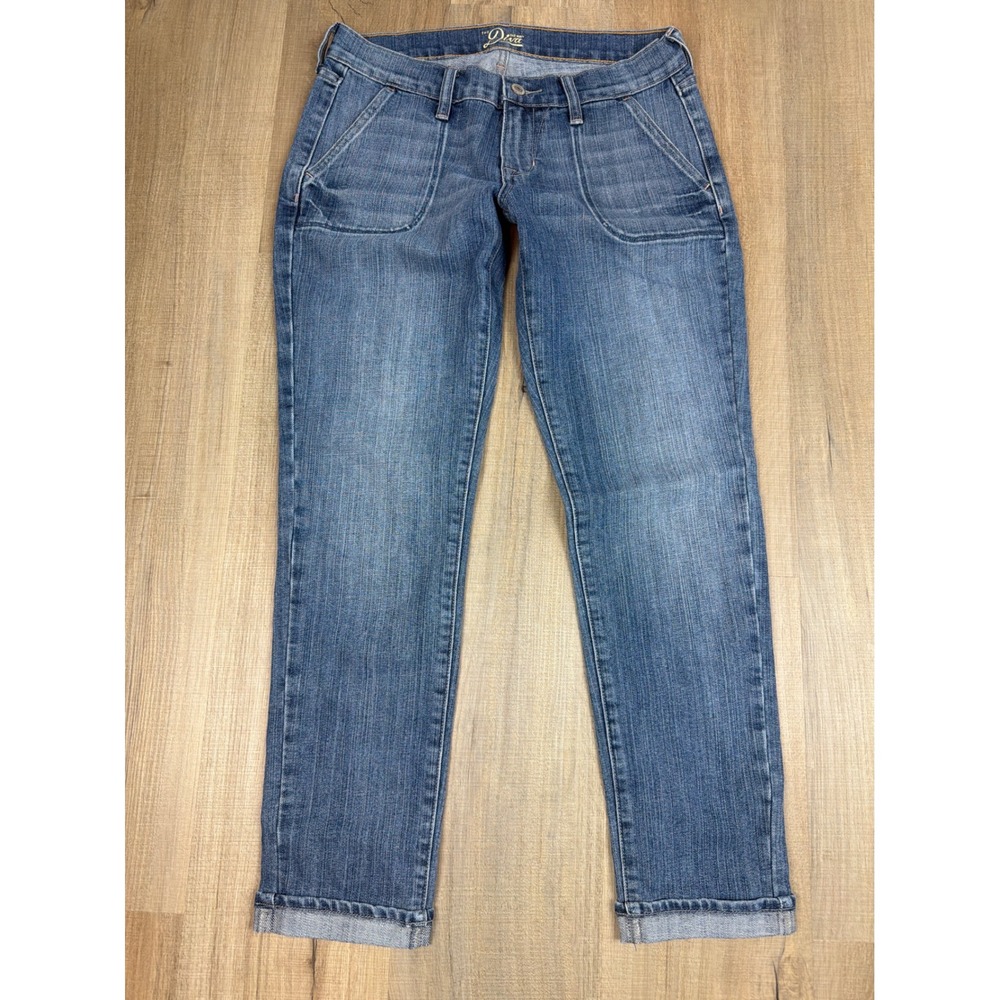 Y2K Old Navy The Diva Jeans Womens 4 Regular Blue Low Rise Cuffed  S897822